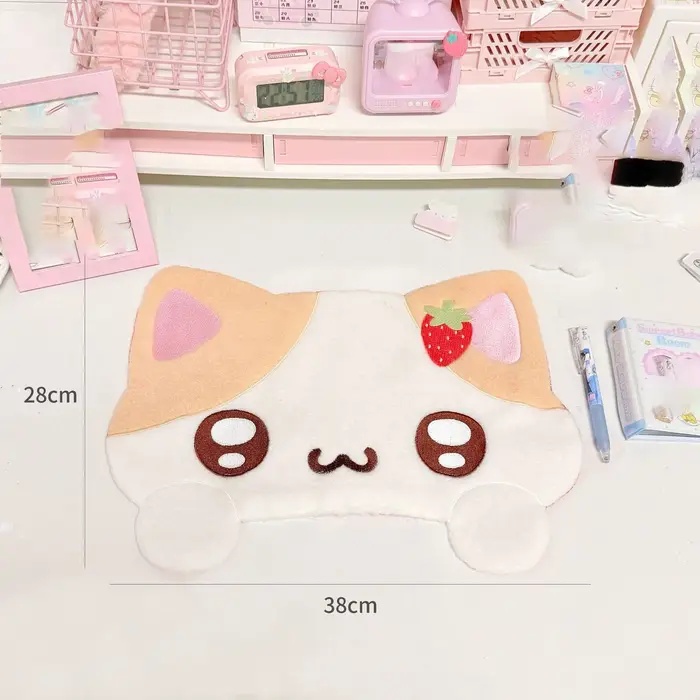 Nouveau tapis de table en tissu épaissi motif chaton japonais