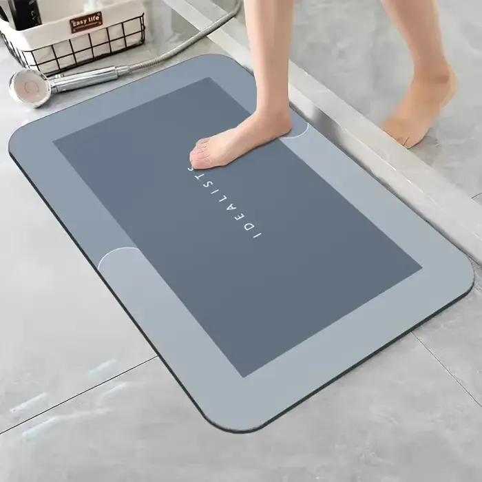 Tapis de bain en diatomite super absorbant
