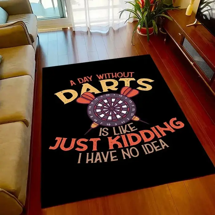 Tapis de Sport imprimé cible de fléchettes, pour salle de jeu, salon, chambre à coucher, antidérapan