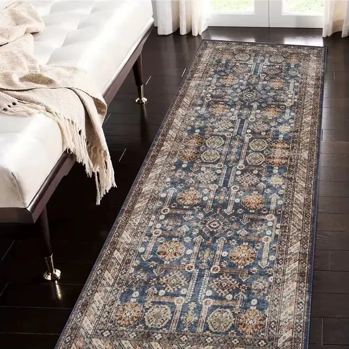 Tapis ethnique vintage VIKAMA - Antidérapant et durable
