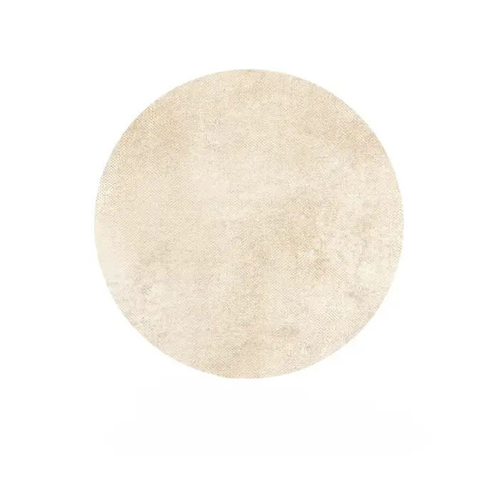 Tapis de salon rond de grande surface, style crème, haut de gamme, chambre à coucher, chevet, épaiss