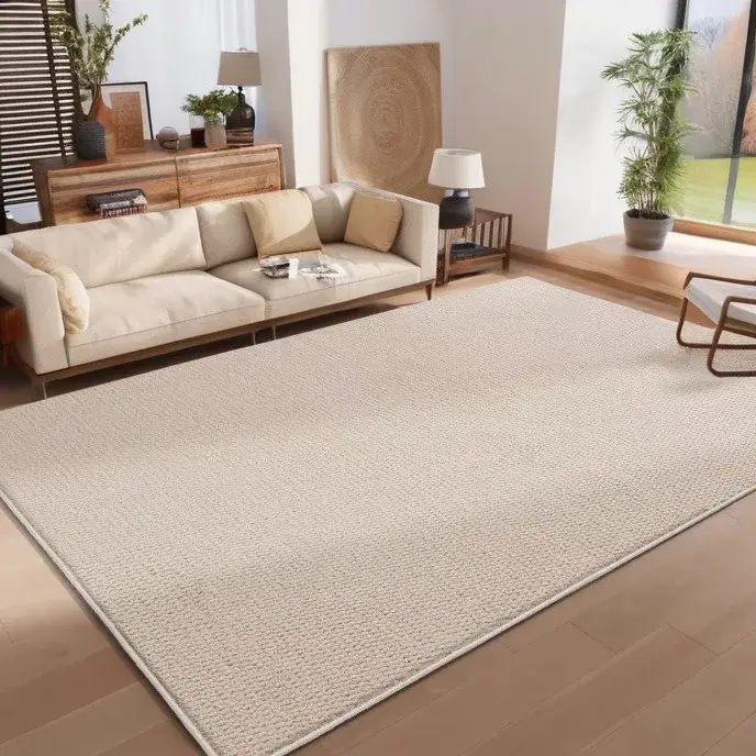 Tapis anti-rayures Imitation sisal pour chat, salon, studio, chambre à coucher, chevet, tatami japonais, couleur unie, lin, tapis de sol pour photo
