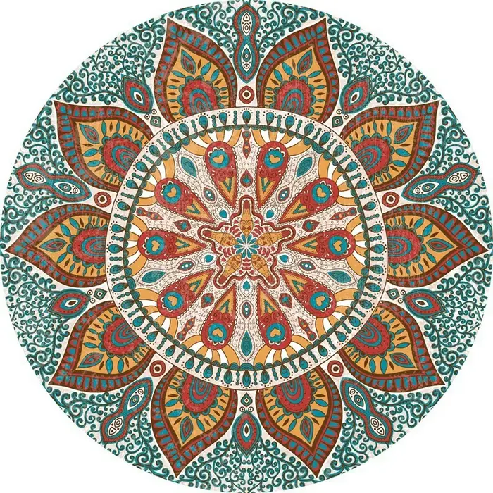 Tapis circulaire de Style ethnique