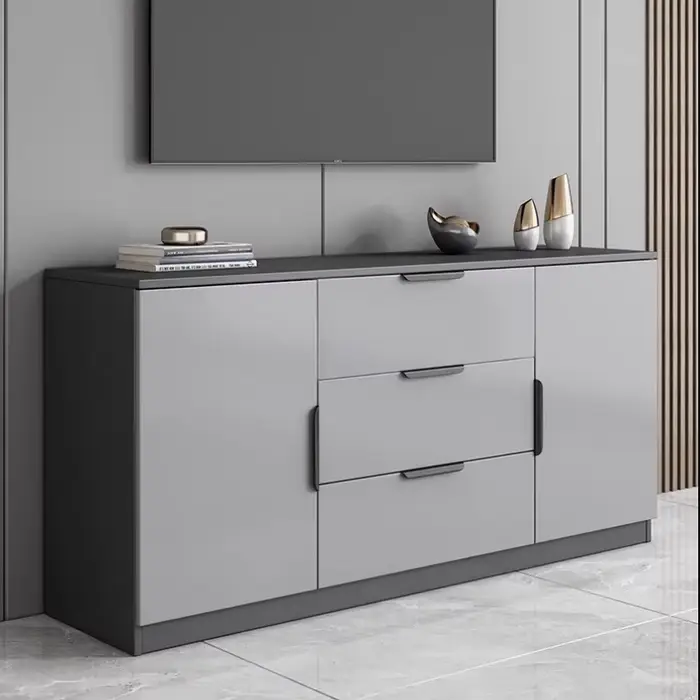 Meubles de salon de qualité supérieure : Armoires de rangement créatives crème