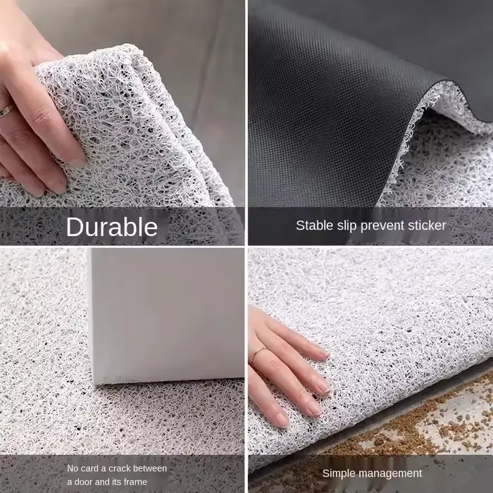 Tapis d'entrée en soie en forme de nuage
