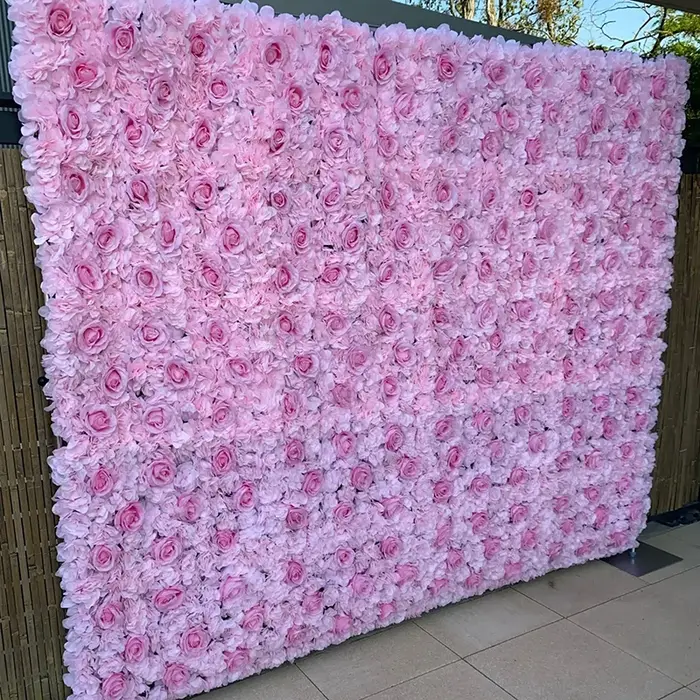 Paredes de fleurs artificielles d'extérieur pour décoration