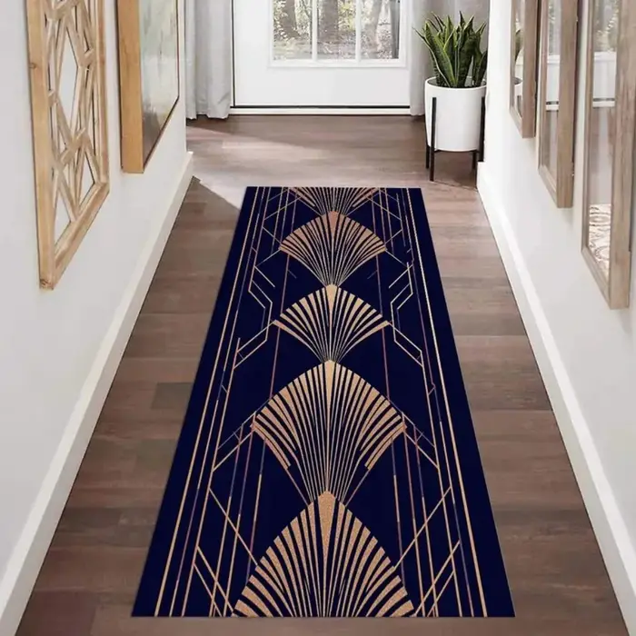 Tapis à motif géométrique, antidérapant, moderne, décoration de la maison, salon, chambre à coucher, entrée, durable