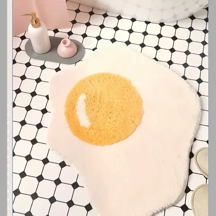 VIKAMA dessin animé poché oeuf tapis salon canapé Table basse