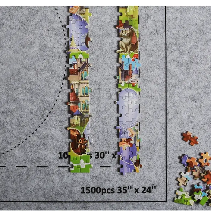 Tapis de puzzle en feutre
