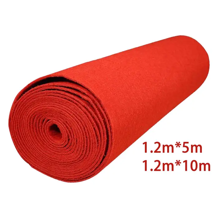 Tapis rouge de 1.2 mètres de large, antidérapant, Portable, robuste, pour mariage, allée rouge, pour fête, réception-cadeau pour bébé, anniversaire, décoration extérieure