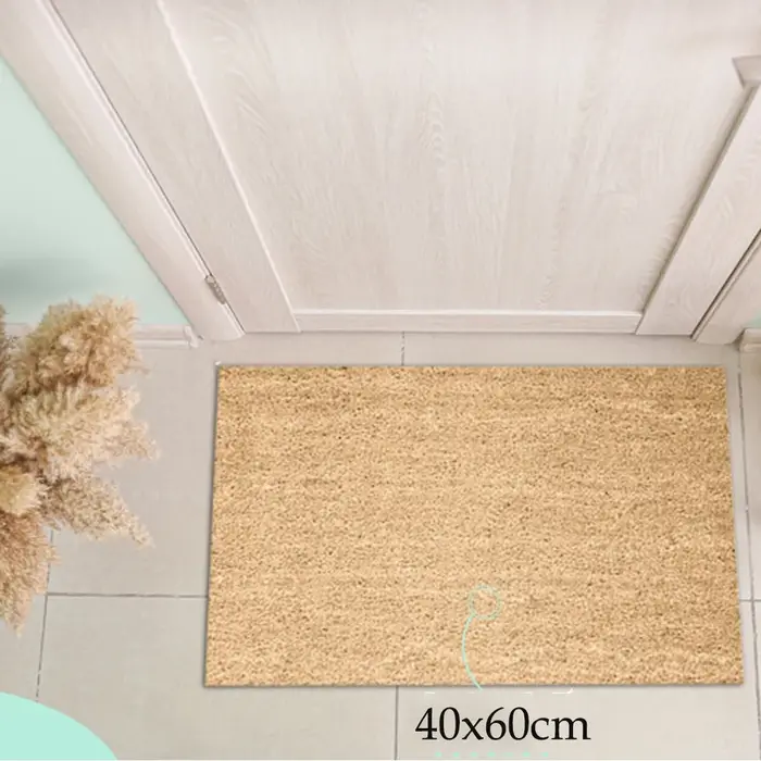 Paillasson avec logo personnalisé, tapis de bienvenue avec vos mots ici, élégant et durable, à sécha