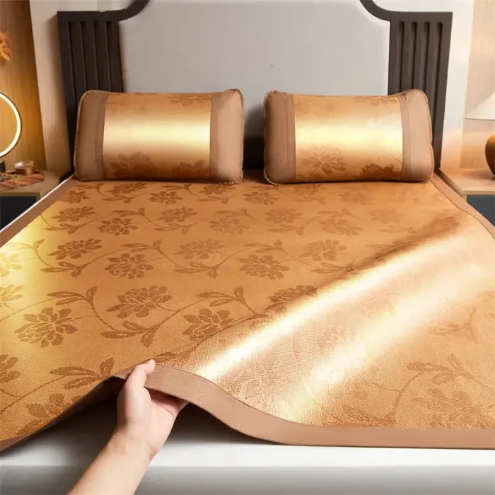 Tapis rafraîchissant pliable en bambou naturel 2025 – Nouveau