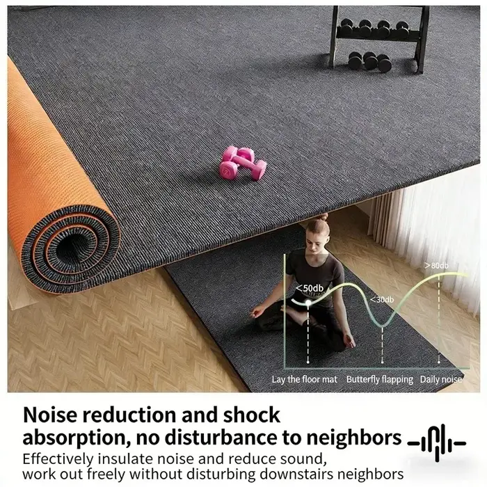 Tapis insonorisant et absorbant le son pour chambre à coucher
