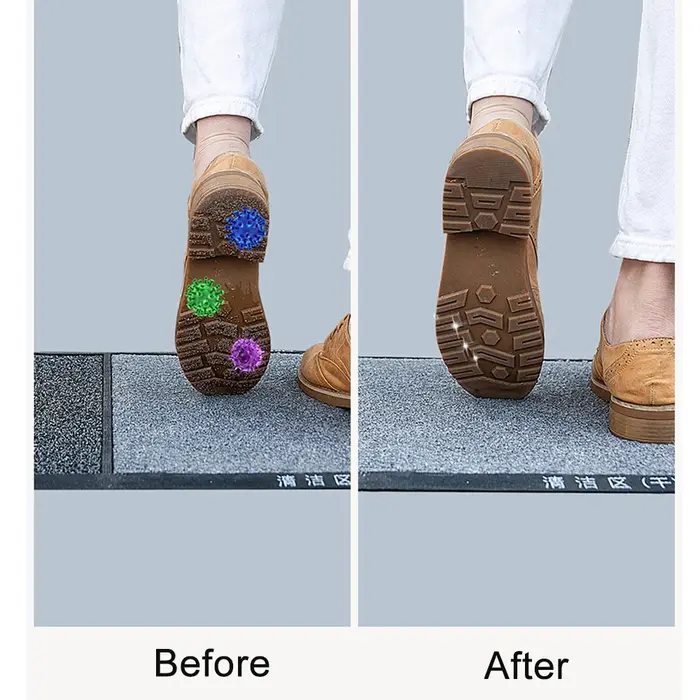 Polymères désinfectants pour tapis