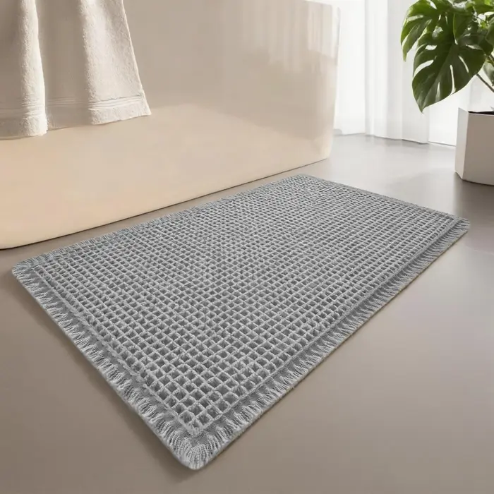Tapis de bain gaufré super absorbant antidérapant
