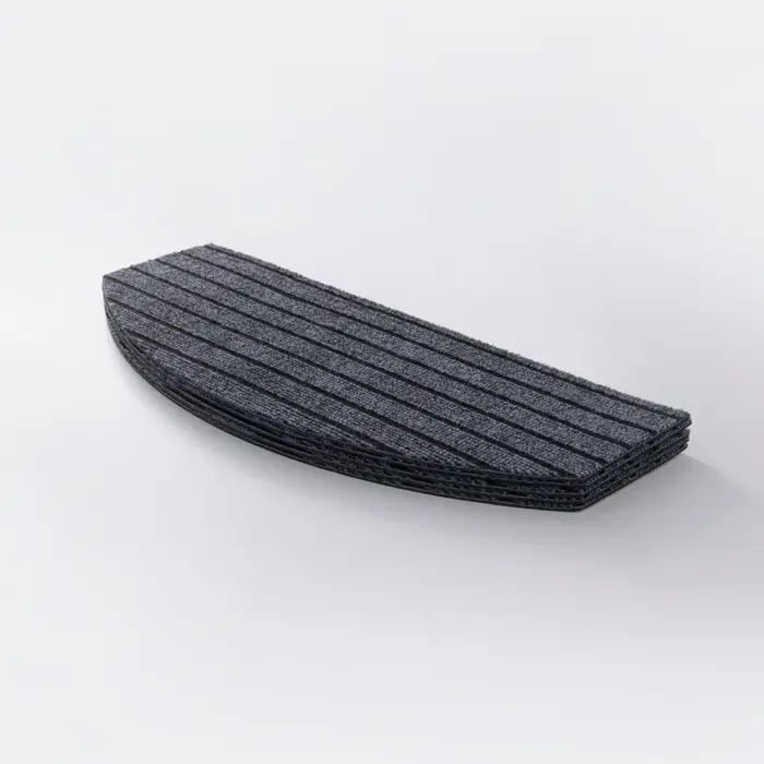 Tapis d'escalier auto-adhésifs antidérapants, absorbants l'eau, silencieux, semi-circulaires, protection du sol
