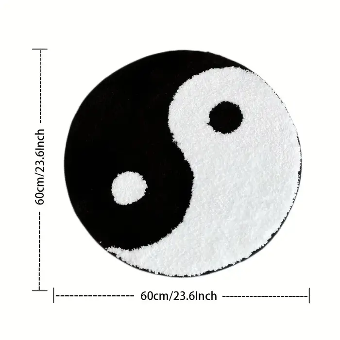 VIKAMA Taiji Yin Yang tapis rond chinois Zen salon tapis chambre étude salon de thé tapis de Yoga no