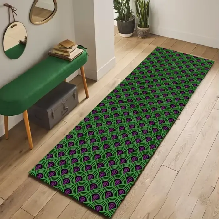 Le tapis brillant surlook hôtel couloir coureur film d'horreur décor tapis d'entrée coloré antidérap