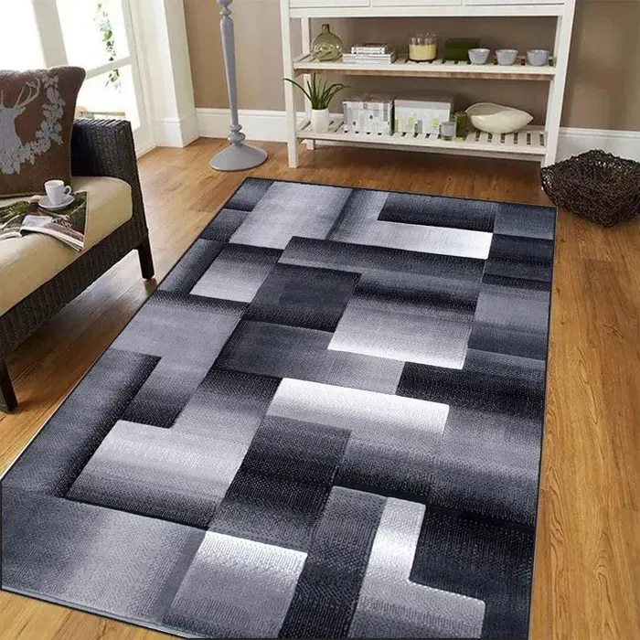Tapis géométrique nordique pour salon décor de luxe moderne Table de canapé Tapis de grande surface Tapis de salle de bain Alfombra Para Cocina Tapis