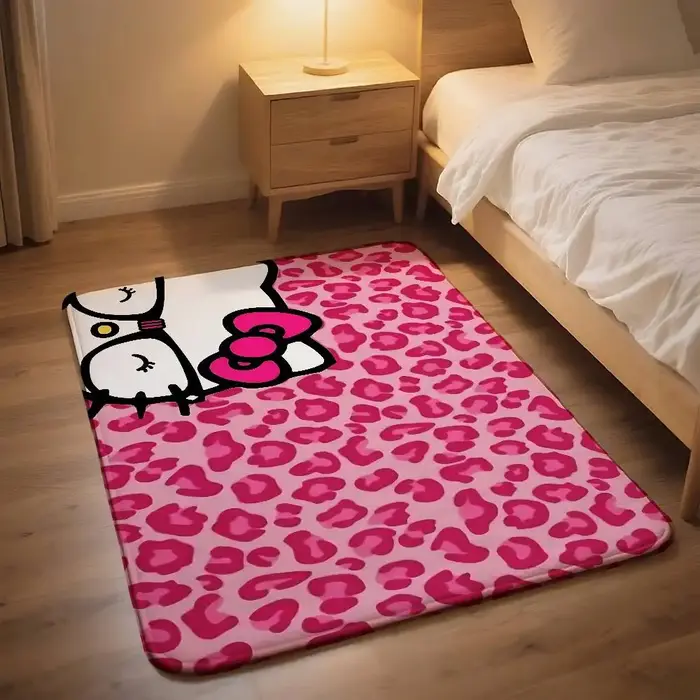 Tapis mignon K-hello-H-KittyS Kawaii, tapis antidérapant pour salle de bain, tapis de porte, tapis de décoration pour la maison, tapis d'entrée, résistant aux rayures