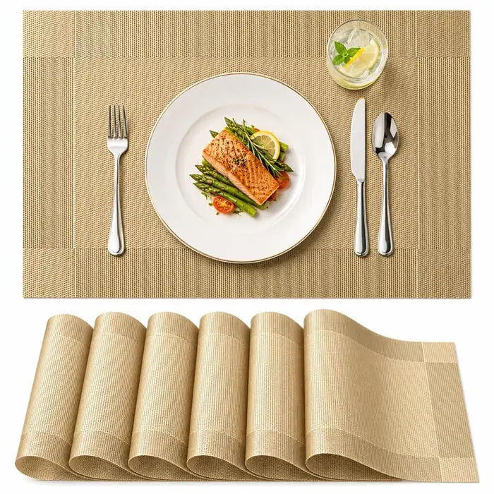 2//6PCS Tapis de table résistant à la chaleur et antidérapant