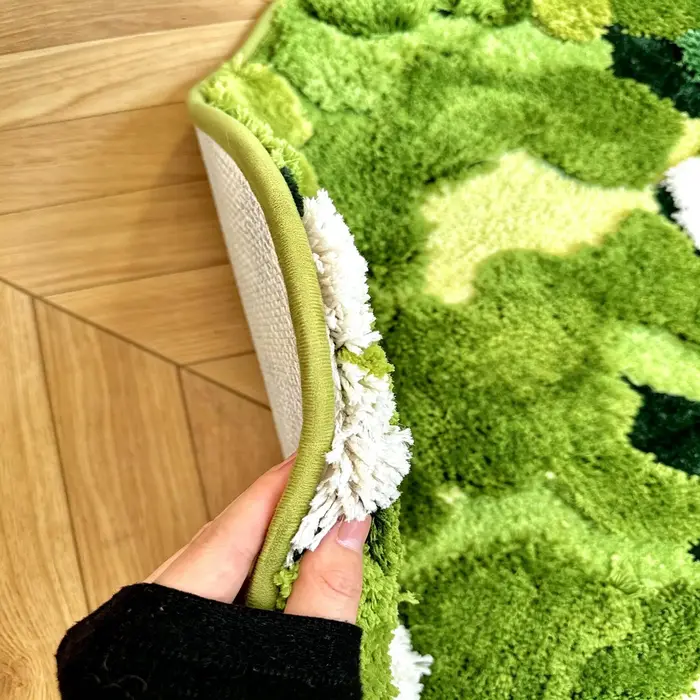 Tapis de chevet en mousse forestière
