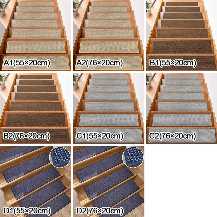Marches d'escalier créatives en imitation lin
