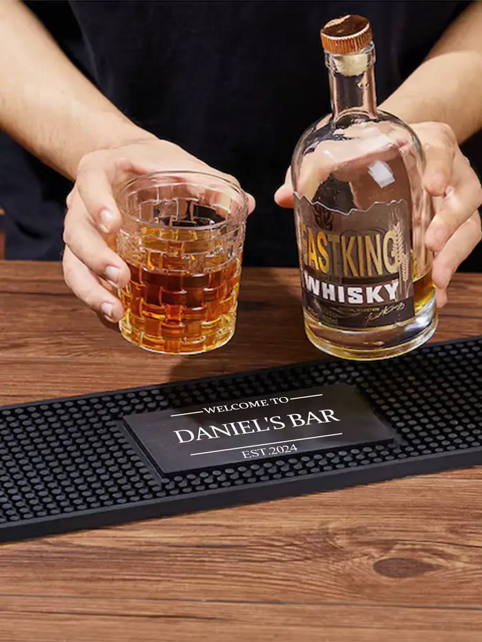 1 pièce Tapis de bar personnalisé