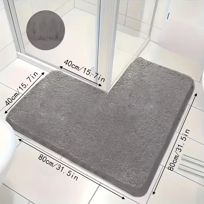 Tapis de sol de cuisine en forme de L de grande taille