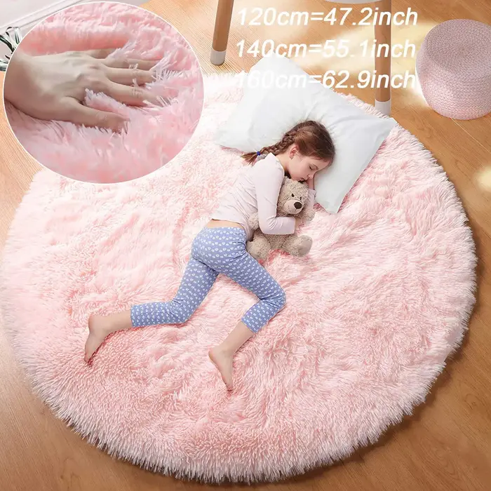 100/120/140/160 tapis rond moelleux doux