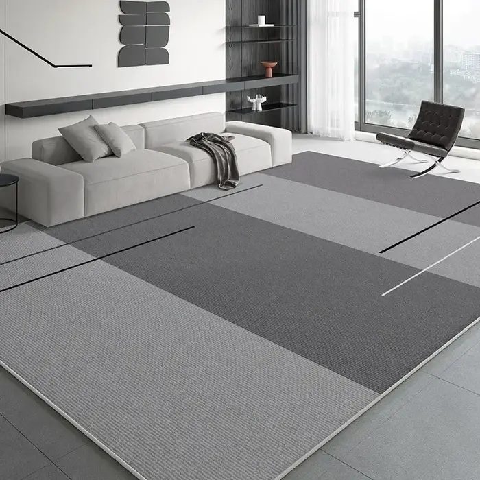 VIKAMA Tapis ton gris haut de gamme – Résistant à la saleté et antidérapant