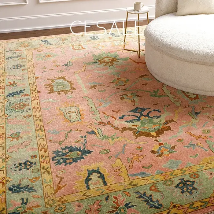 Tapis de salon rétro