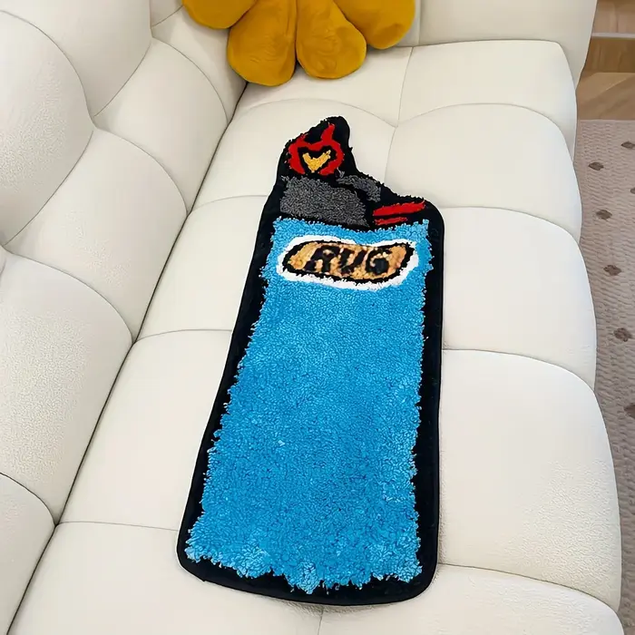 VIKAMA Tapis personnalisé créatif bleu clair