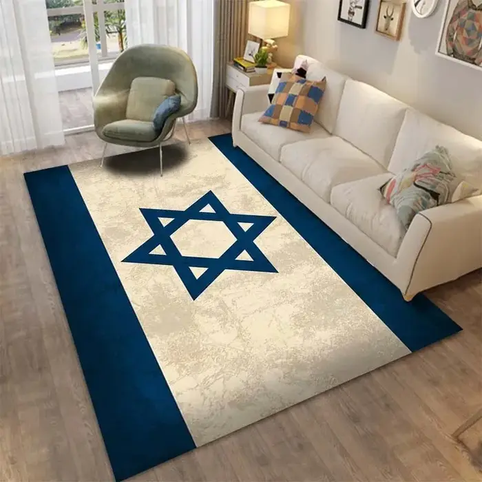 Tapis de sol motif étoile hexagonale, décoration de porte, maison, salon