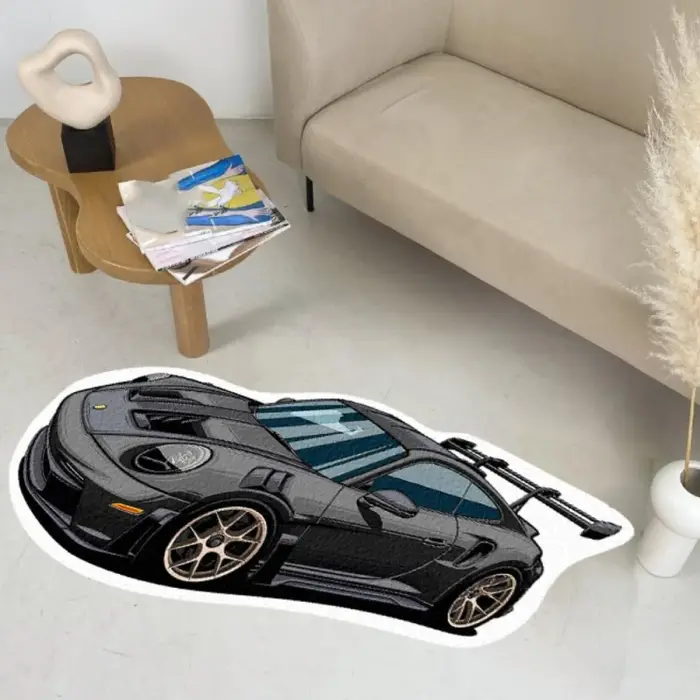Tapis imprimé automobile moderne VIKAMA