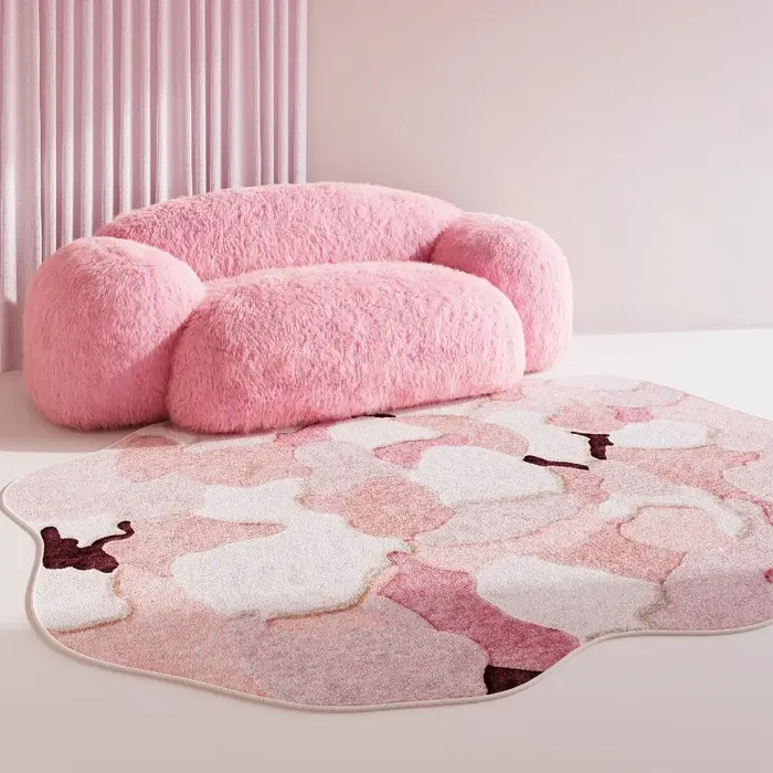 Tapis de décoration de chambre à coucher de formes irrégulières