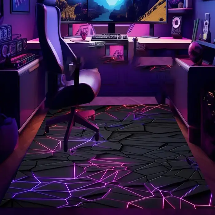 Tapis de jeu en pierre, tapis e-sports, tapis de joueur, tapis de jeu, tapis de jeu, tapis géométriq