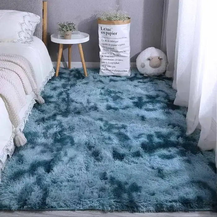 Tapis pour salon canapés modernes gris moelleux tapis chambre décoration anti-dérapant fourrure gran