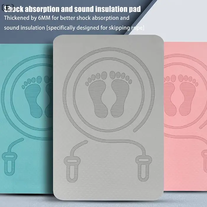 〔E〕Tapis de saut à la corde 6MM anti-bruit
