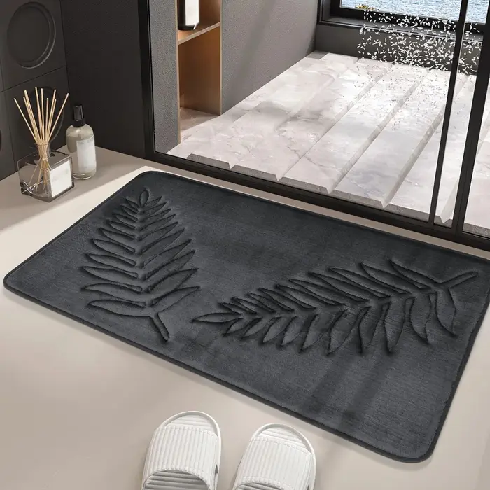 Tapis de salle de bain absorbant et antidérapant