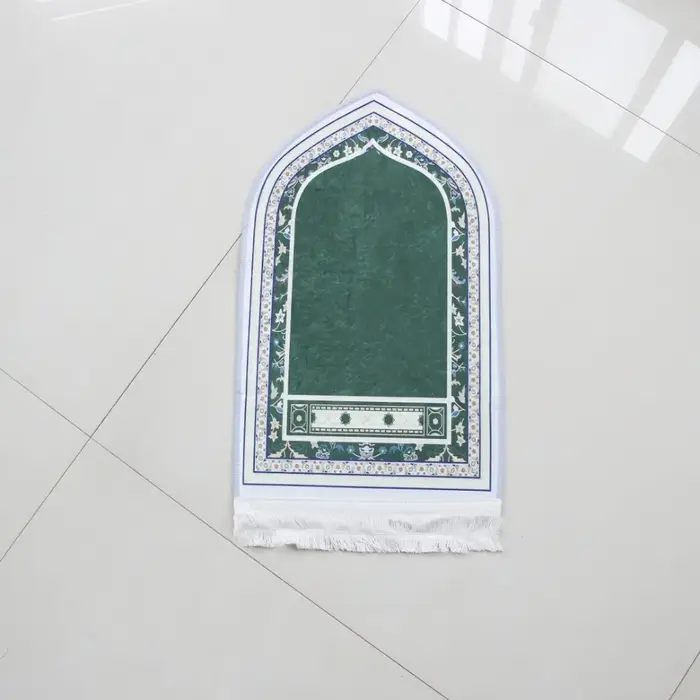 Tapis de prière épais rétro, tapis de prière antidérapant de voyage, tapis de prière doux irrégulier
