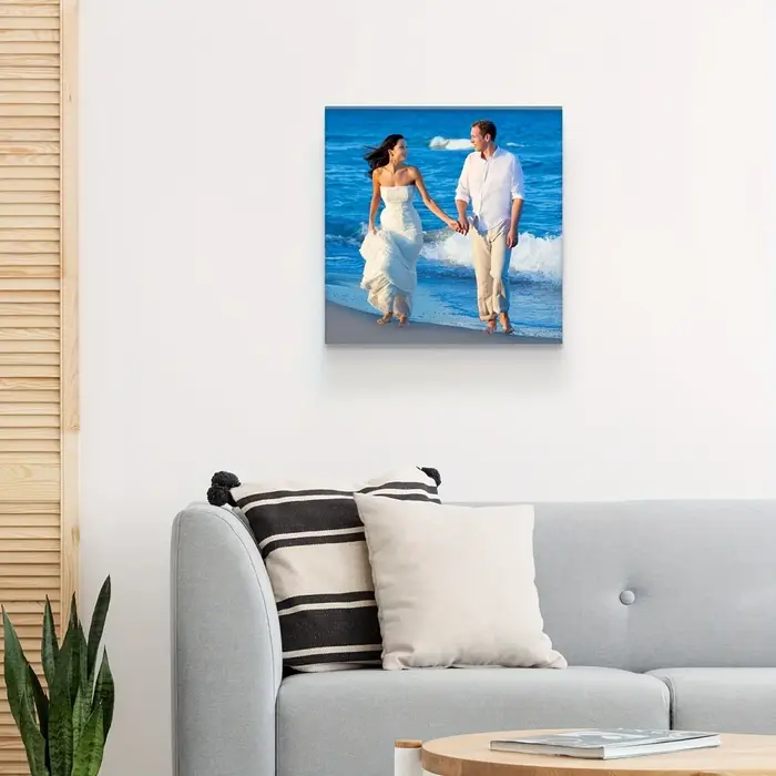 Toile d'art photo personnalisée — Décoration murale exquise pour salons et chambres à coucher — Le cadeau personnalisé idéal pour les occasions spéciales