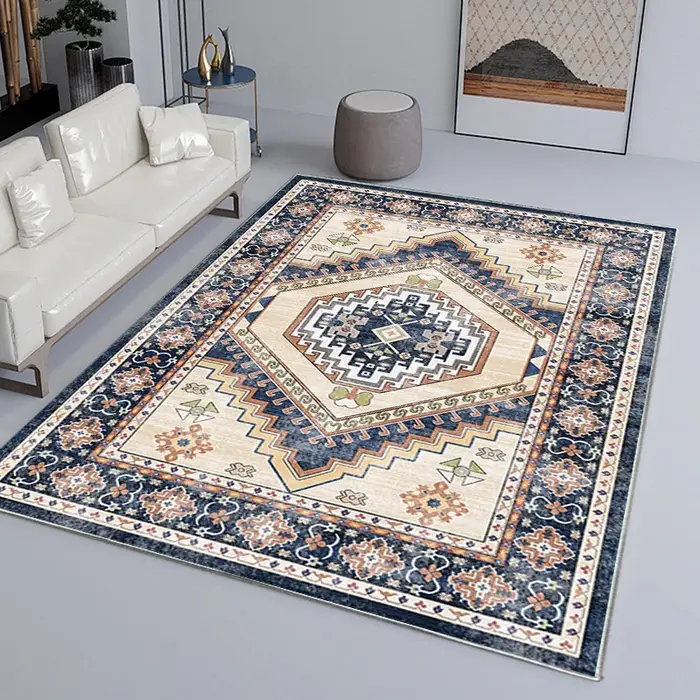 VIKAMA Tapis vintage de luxe léger de style américain