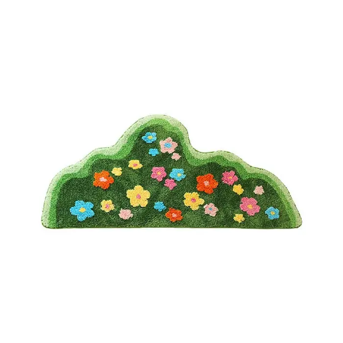 Tapis confortable en imitation cachemire irrégulier
