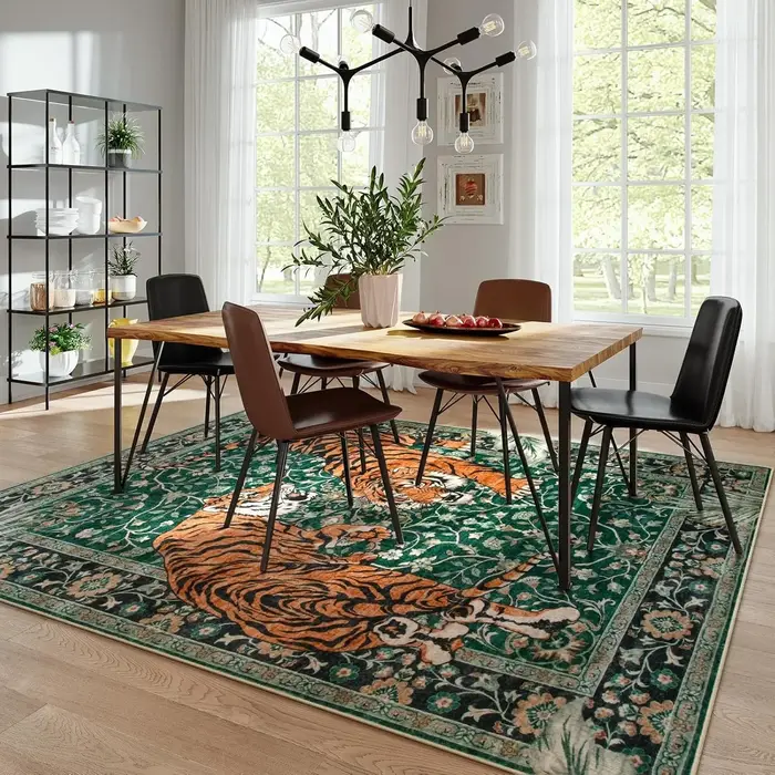 Tapis Tigre de la Jungle pour Salon