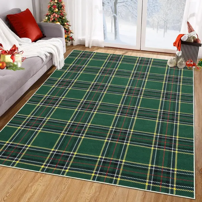 Tapis de salon de noël lavable en machine