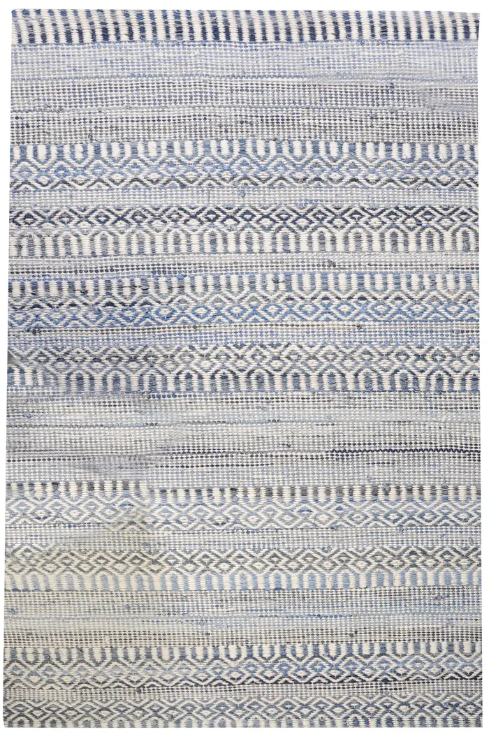 Tapis Sarah Ivoire/bleu 120 x 180