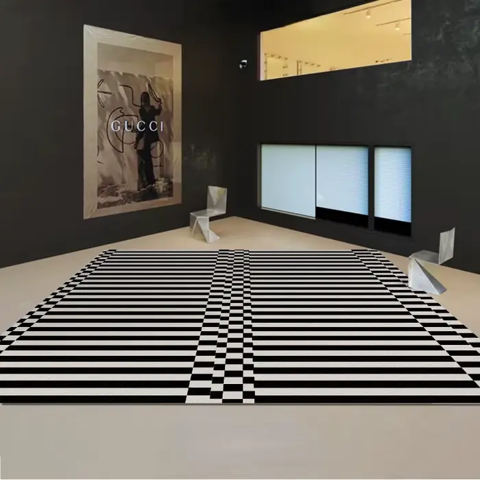 Tapis de luxe léger pour chambre à coucher
