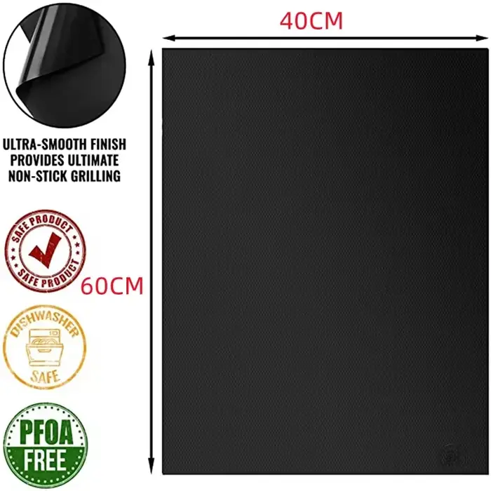 1/5/10 pièces 60*40 cm antiadhésif BBQ Grill tapis