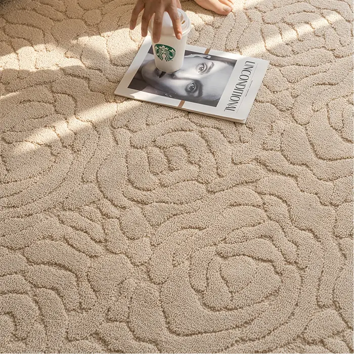 Tapis de Sol en Peluche Doux et Confortable pour la Maison